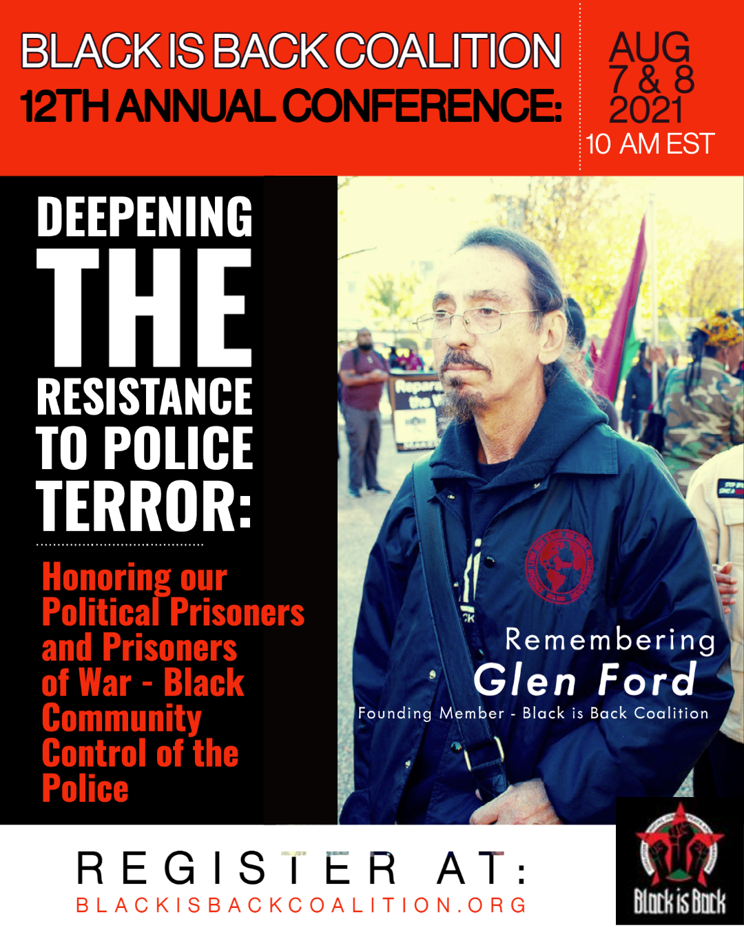 You are currently viewing DO NOT MOURN, MAKE REVOLUTION INSTEAD! Celebrating the Life of Glen Ford – Saturday, Aug 7, 2021