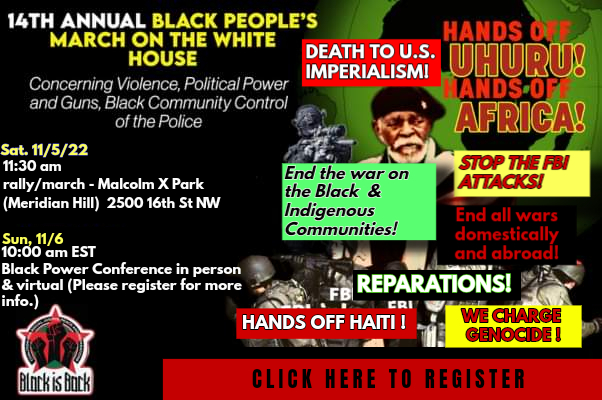 14th Annual Black People’s March on the White House