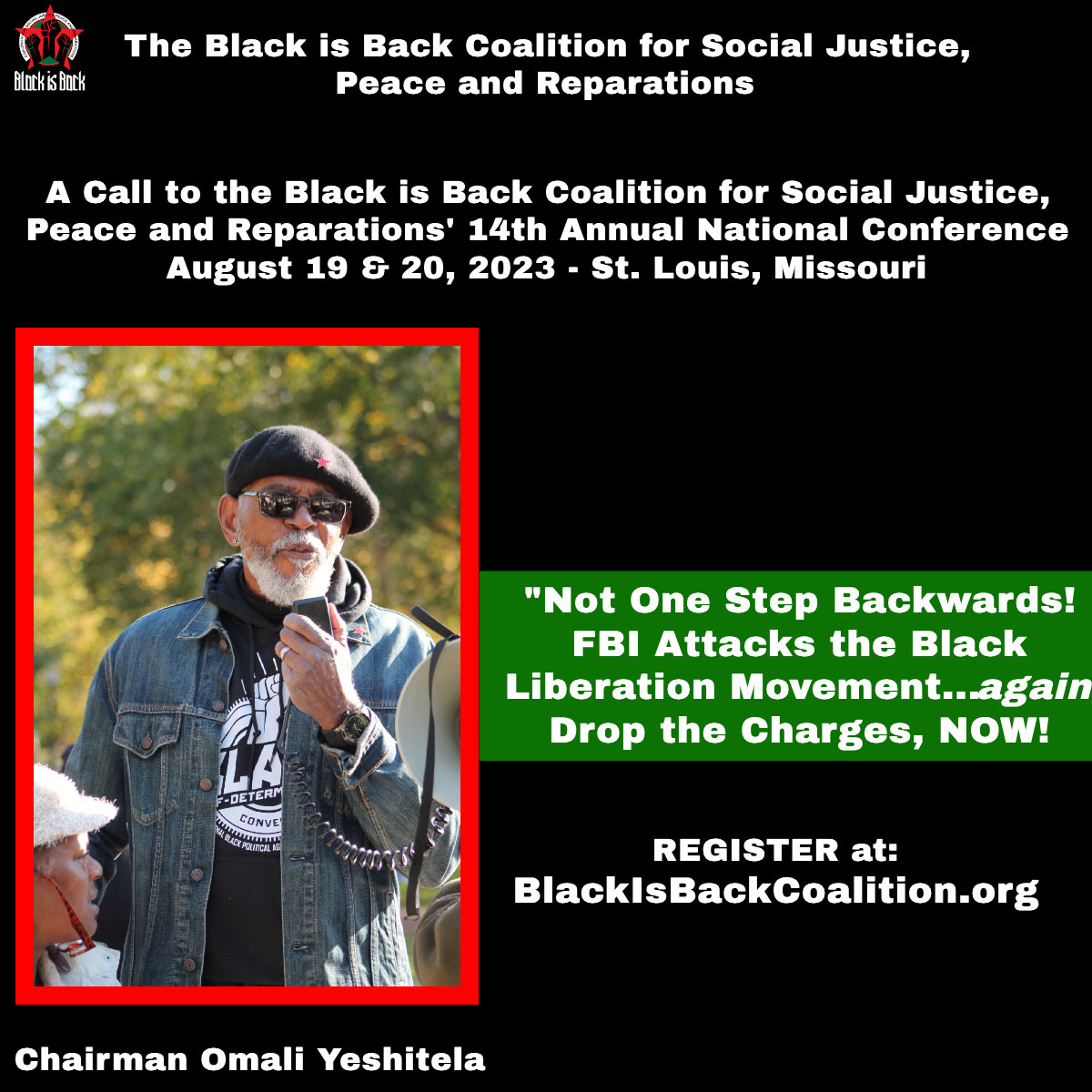 You are currently viewing Not One Step Backwards! FBI Attacks the Black Liberation Movement…again. Drop the Charges, NOW!
