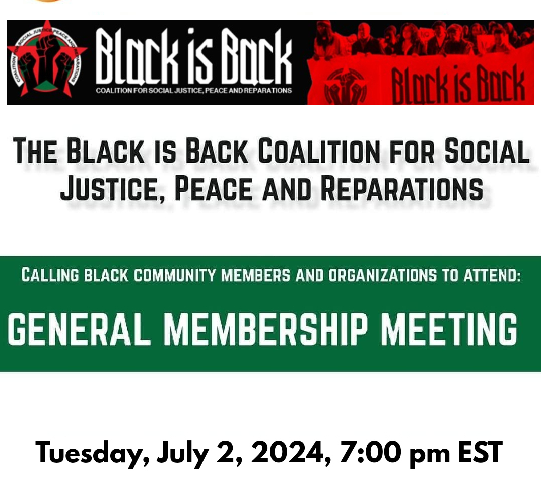 Read more about the article REGISTER FOR THE BLACK IS BACK GENERAL MEMBERSHIP MEETING – TUESDAY, JULY 2ND