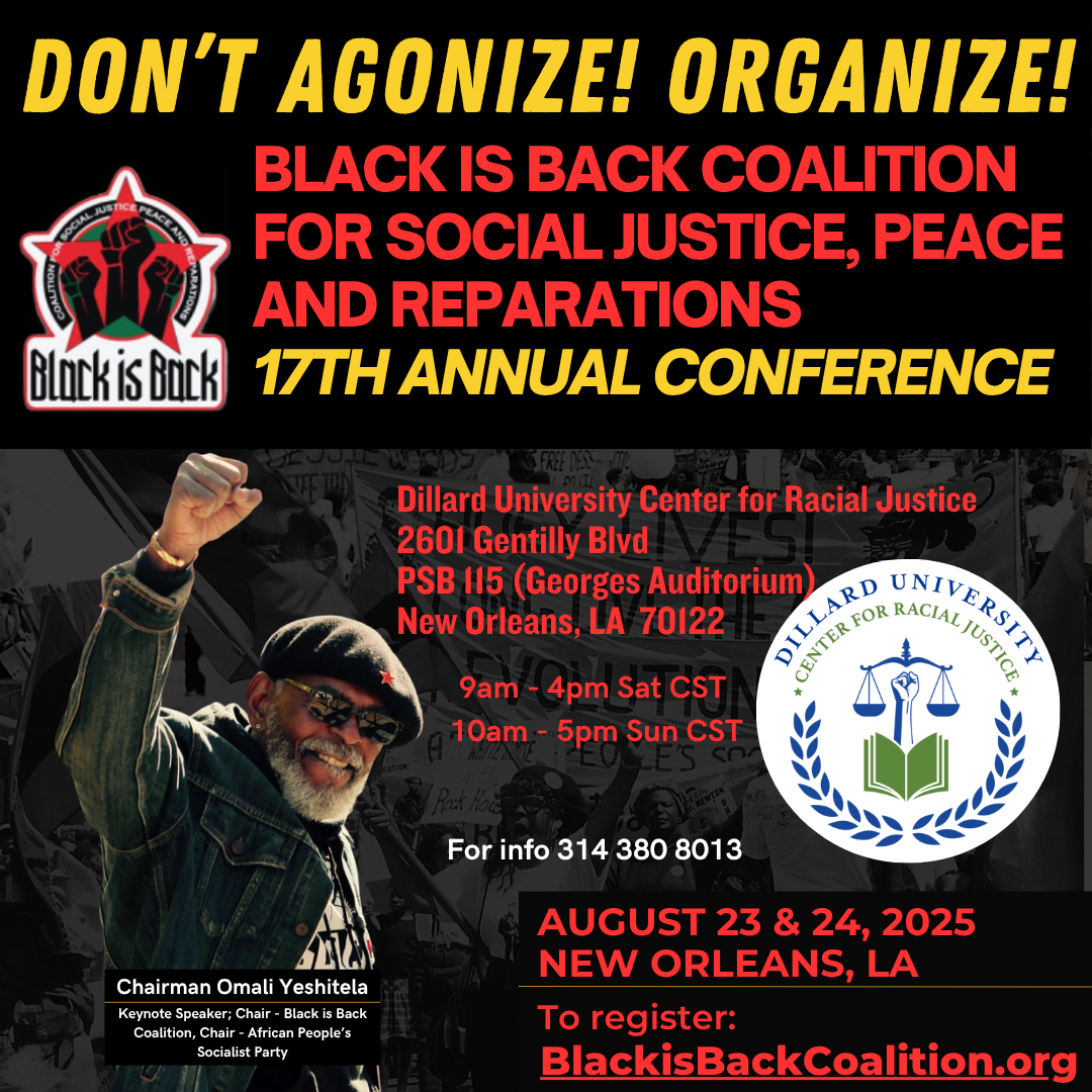 Black is Back Coalition – 17th Annual Conference – New Orleans, LA
