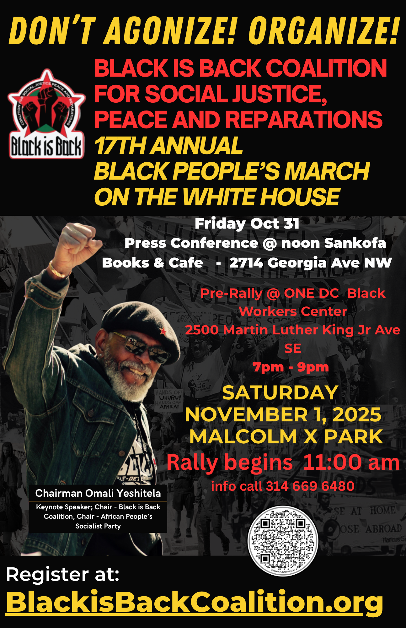 Read more about the article 17th Annual Black People’s March on the White House – The Call